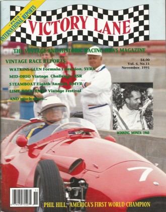 VICTORY LANE 1991 NOV - THE VINTAGE & HISTORIC RACING NEWS MAGAZINE